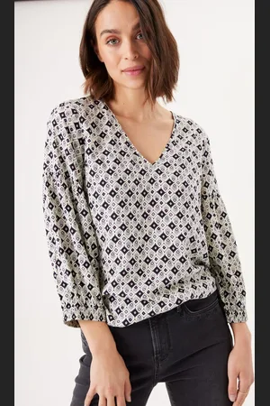 Garcia Dames Blouse Wit 3/4 sleeve