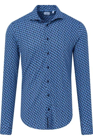 Blue Industry Casual Overhemd Heren Lange Mouw