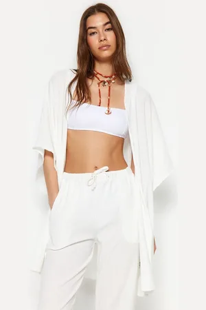 Trendyol Geweven Kimonobroek Strandset Tbess23Au00149