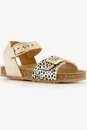 Groot Leren meisjes sandalen dierenprint