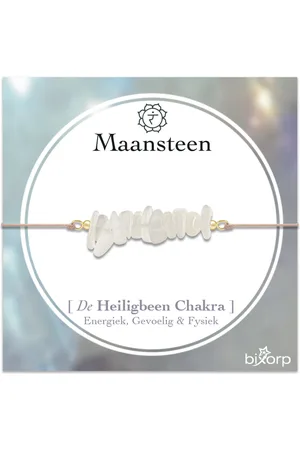 Bixorp Chakra Armband - Edelsteen Armband aan Koord - tot 22cm verstelbaar