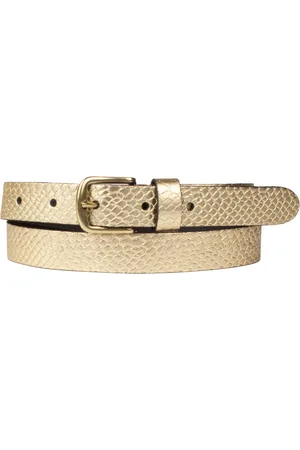 Petrol Industries Riem Dames - Broekriem - Met Slangenpatroon - Leer - - 85 cm - S