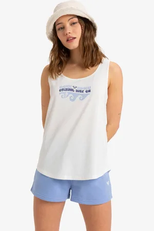 Roxy Surfclassic Organic Mouwloos T-shirt S Vrouw