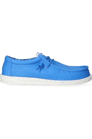 Hey dude Wally Canvas Heren Instappers Blue