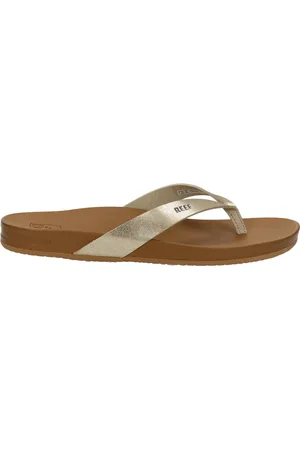 Reef Cushion Courttan/Champagne Dames Slippers - /Goud