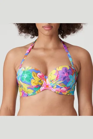 PrimaDonna Sazan Voorgevormde Bikini Top 4010717 Blue Bloom - maat EU 75G / FR 90G