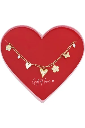 Yehwang Gift of love stainless steel schakel ketting - - Stainless Steel - Bedelketting - Nikkel Free - Moederdag Cadeautje - Ketting dames - Waterproof