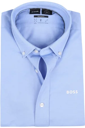 HUGO BOSS BOSS Joe regular fit overhemd - structuur - - Strijkvriendelijk - Boordmaat: 41