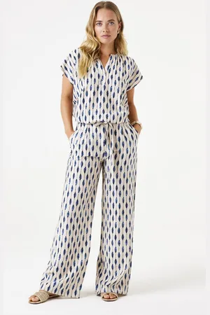 Garcia E50314 Dames Relaxed Fit Broek Wit