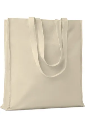 Merkloos Shopper - Boodschappentas - Schoudertas - Strandtas - Big shopper - Lange draaghengsels - Katoen