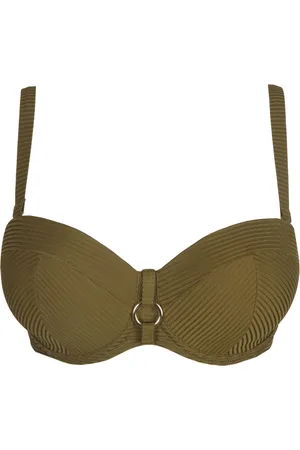 PrimaDonna Sahara Voorgevormde Strapless Bikini Top 4006317 Olijf - maat EU 85F / FR 100F
