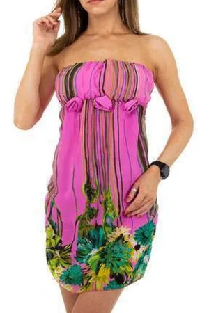 Merkloos Jurk offshoulder voor over badkleding S/M