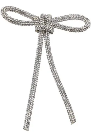 Merkloos Hoe vind je dit? Boog Broche Pin met Strass en Lange Kwastje voor VrouwenElegante Kristallen Strik Corsage voor Jurk Pak ShirtSierlijke Accessoires voor Bruiloft Feest en Geschenken