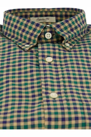 GANT Overhemd flanel geruit button-down