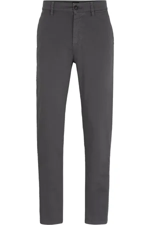 HUGO BOSS Satin Chino Antraciet