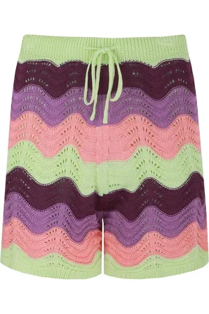 Fluresk Broek Rihanna Shorts 25zflf03 231812 Flower Peach/deep Purple Dames