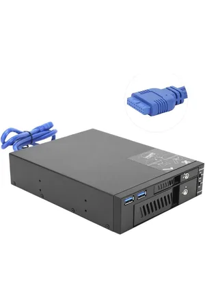 Merkloos Mobile Rack Optical Drive Enclosure Dual Drive for Win XP/Vista/OS