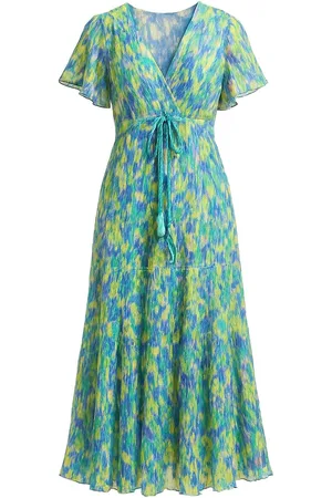 Merkloos Sensations Paris Maxi Jurk – Groen/Blauw Kleurrijk en Elegant - One Size