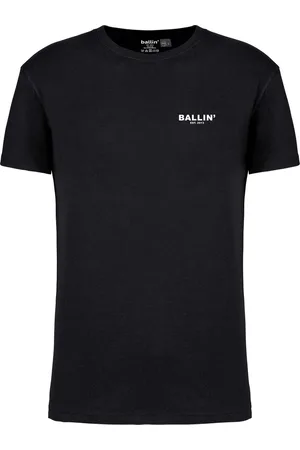 Merkloos Heren Tee SS met Ballin Est. 2013 Backprint World Shirt Print -