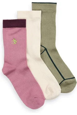 Scotch&Soda 3PK WOMENS NON TERRY CREW Dames Sokken -