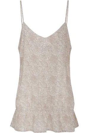 Fluresk Top Celine Singlet 25zfzf02 014502 Sand/khaki Dames