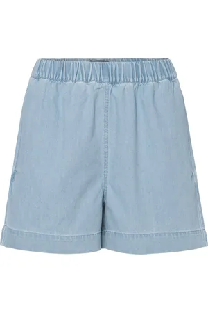 Pieces® PCTULA MW PULL UP DENIM SHORTS - Meisjes - Bermuda shorts