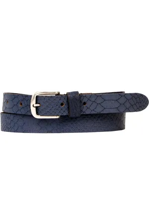 Petrol Industries Riem Dames - Broekriem - Met Slangenpatroon - Leer - - 85 cm - S