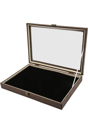Merkloos Medal display case large PU leather pin display case for jewelry