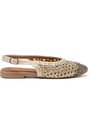 Lazamani Novia Dames Ballerinas Leer Gold