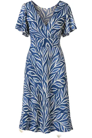 Merkloos Maxi Dress Tropisch – Jimi Fei Paris | Kreukvrije One Size zomerjurk