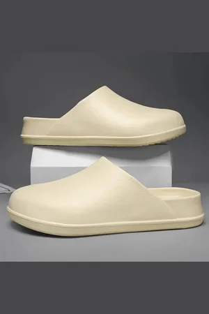 Merkloos Originele Heren Klompen Slippers - Comfortabele Mules Sandalen voor Zomer, EVA Waterdicht en Antislip - Werk- en Vis Schoenen voor Buiten (