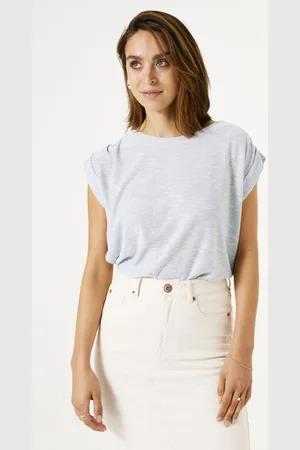 Garcia Dames T-shirt Blauw Sleeveless