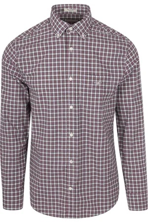 GANT Overhemd Poplin Ruit - Overhemden Casual