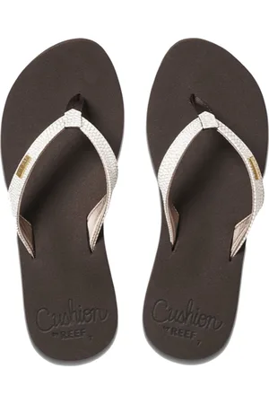 Reef Star Cushion Sassybrown/White Dames Slippers - /Wit