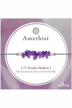 Bixorp Chakra Armband - Edelsteen Armband aan Koord - tot 22cm verstelbaar