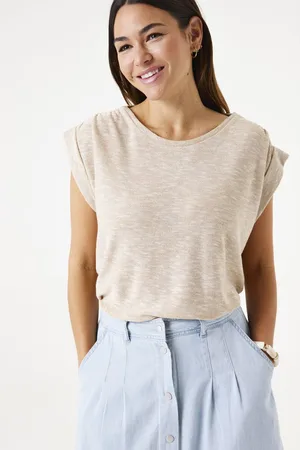 Garcia Dames T-shirt Bruin Sleeveless