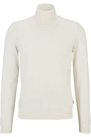 HUGO BOSS BOSS Musso slim fit trui wol - heren coltrui