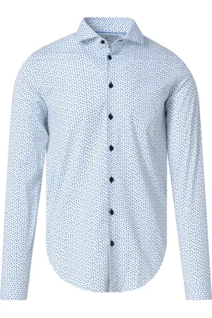 Blue Industry Casual Overhemd Heren Lange Mouw