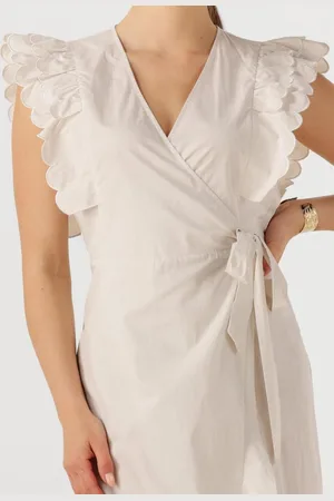 Object Object Objhope Papaya S/s Wrap Dress Jurken Dames - Kleedje - Rok - Jurk -