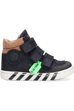 Shoesme Ur21w043 Hoge sneakers - Leren Sneaker - Jongens - Blauw