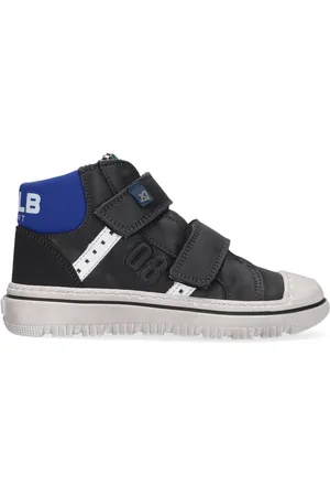 Develab 41927 Hoge sneakers - Leren Sneaker - Jongens - Zwart