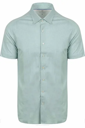 DESOTO Short Sleeve Jersey Overhemd Lichtgroen