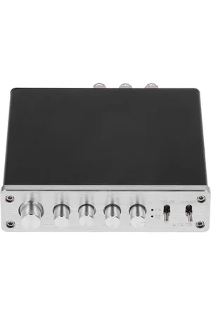 Merkloos Stereo Amplifier Audio Component Amplifiers Mini Audio Amplifier Receiver High Power Amp Potentiometer 100W for Home Speakers - DC12V-24V