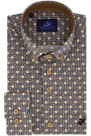 Eden Valley Casual overhemd Regular Fit geel