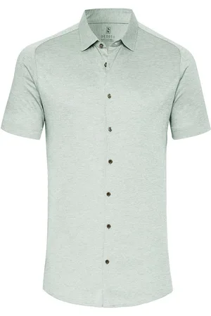 DESOTO Short Sleeve Jersey Overhemd Lichtgroen