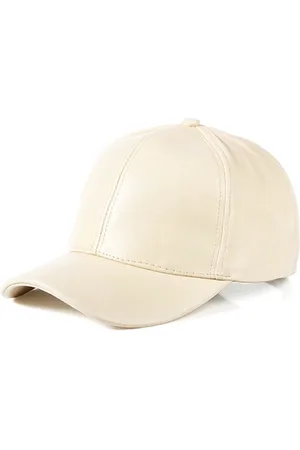 Merkloos Leren Baseballcap - PU leren pet - Mat - Snapback