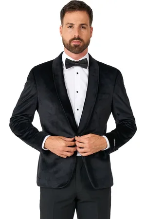 OppoSuits Deluxe Dinner Jacket - Jet Set Black - Heren Blazer - Colbert -