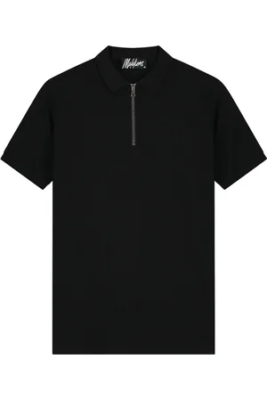 Malelions Men zip polo - MM1-HS25-41 - 900 Black