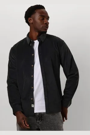 Anerkjendt Akleif Solid Cord Shirt - met lange mouwen - Heren