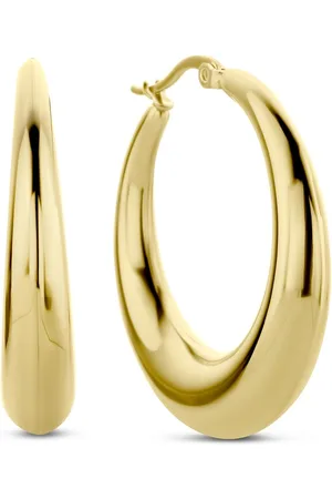 CO88 Oorbellen Dames - Oorringen - Ø35mm Aflopend Tot 8mm - Staal - - 8CE-70528